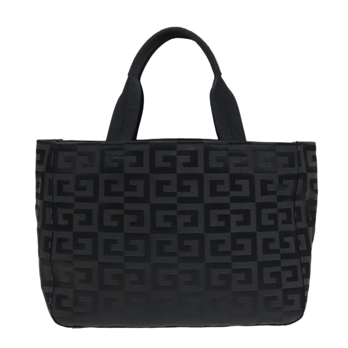 GIVENCHY Tote Bag Canvas Black Silver Auth bs18466 - 0