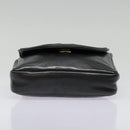 CHANEL Chain Waist bag Lamb Skin Black Gold CC Auth bs18476-5