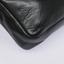 CHANEL Chain Waist bag Lamb Skin Black Gold CC Auth bs18476-15