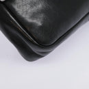 CHANEL Chain Waist bag Lamb Skin Black Gold CC Auth bs18476-17