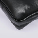 CHANEL Chain Waist bag Lamb Skin Black Gold CC Auth bs18476-18