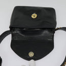 CHANEL Chain Waist bag Lamb Skin Black Gold CC Auth bs18476-10