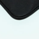 LOEWE Anagram Shoulder Bag Leather Black Silver Auth bs18478-15