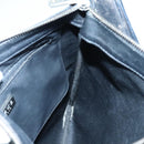 LOEWE Anagram Shoulder Bag Leather Black Silver Auth bs18478-18