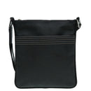 LOEWE Anagram Shoulder Bag Leather Black Silver Auth bs18478-13