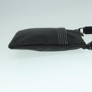 LOEWE Anagram Shoulder Bag Leather Black Silver Auth bs18478-3
