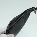 LOEWE Anagram Shoulder Bag Leather Black Silver Auth bs18478-6