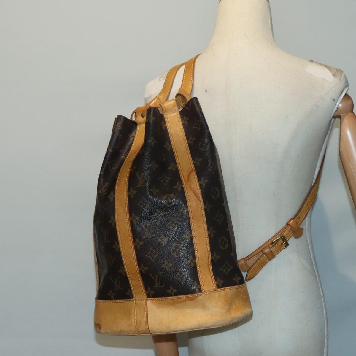 LOUIS VUITTON Monogram Randonnee PM Shoulder Bag M42243 LV Auth bs18481