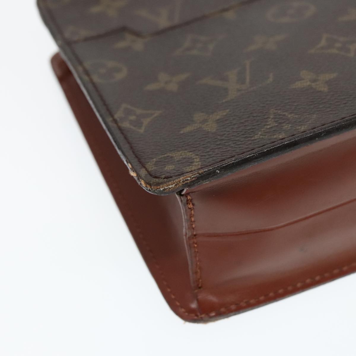 LOUIS VUITTON Monogram Pochette Homme Clutch Bag M51795 LV Auth bs18490