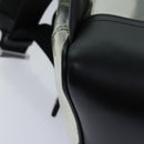 BALLY Backpack Vinyl Clear Black Silver Auth bs18516-15