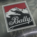 BALLY Backpack Vinyl Clear Black Silver Auth bs18516-17