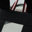 BALLY Backpack Vinyl Clear Black Silver Auth bs18516-20