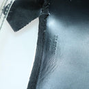 BALLY Backpack Vinyl Clear Black Silver Auth bs18516-21