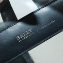 BALLY Backpack Vinyl Clear Black Silver Auth bs18516-10