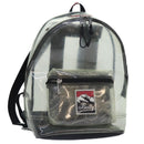 BALLY Backpack Vinyl Clear Black Silver Auth bs18516-1