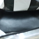 BALLY Backpack Vinyl Clear Black Silver Auth bs18516-11