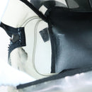 BALLY Backpack Vinyl Clear Black Silver Auth bs18516-23