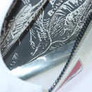 BALLY Backpack Vinyl Clear Black Silver Auth bs18516-12