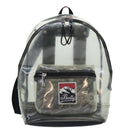 BALLY Backpack Vinyl Clear Black Silver Auth bs18516-13