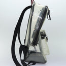 BALLY Backpack Vinyl Clear Black Silver Auth bs18516-4