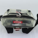 BALLY Backpack Vinyl Clear Black Silver Auth bs18516-6