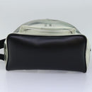 BALLY Backpack Vinyl Clear Black Silver Auth bs18516-5