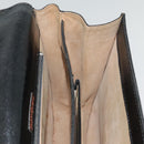 SAINT LAURENT Shoulder Bag Leather Black Silver Auth bs18524-19