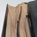 SAINT LAURENT Shoulder Bag Leather Black Silver Auth bs18524-20