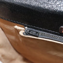 SAINT LAURENT Shoulder Bag Leather Black Silver Auth bs18524-21