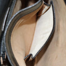 SAINT LAURENT Shoulder Bag Leather Black Silver Auth bs18524-24