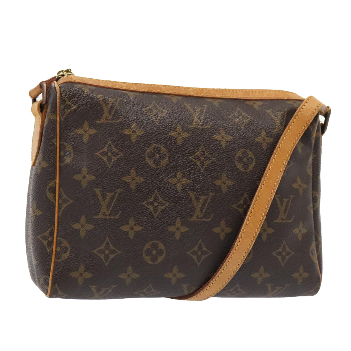 LOUIS VUITTON Monogram Tulle Lee Shoulder Bag M51348 LV Auth bs18530