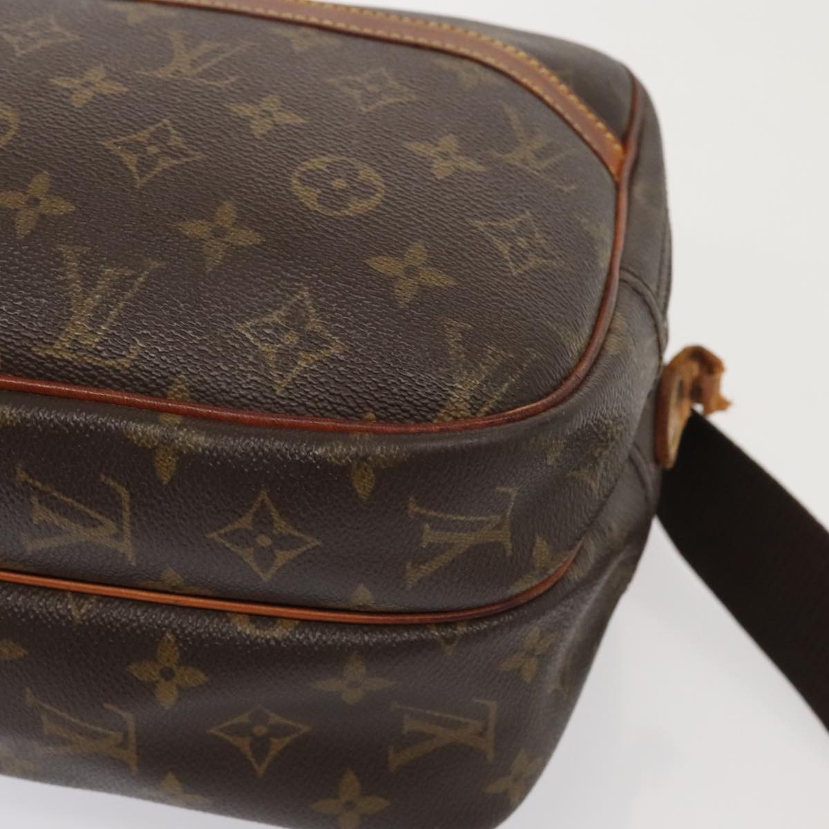 LOUIS VUITTON Monogram Reporter PM Shoulder Bag M45254 LV Auth bs18541