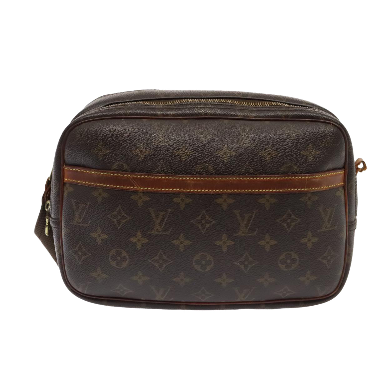 LOUIS VUITTON Monogram Reporter PM Shoulder Bag M45254 LV Auth bs18541