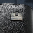 Salvatore Ferragamo Tote Bag Canvas Navy Silver Auth bs18544-10