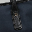 Salvatore Ferragamo Tote Bag Canvas Navy Silver Auth bs18544-17