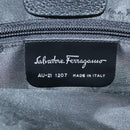 Salvatore Ferragamo Tote Bag Canvas Navy Silver Auth bs18544-12
