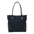 Salvatore Ferragamo Tote Bag Canvas Navy Silver Auth bs18544-2