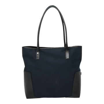 Salvatore Ferragamo Tote Bag Canvas Navy Silver Auth bs18544 - 0