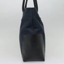Salvatore Ferragamo Tote Bag Canvas Navy Silver Auth bs18544-3