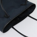 Salvatore Ferragamo Tote Bag Canvas Navy Silver Auth bs18544-6