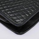 BALLY Hand Bag Leather Black Gold Auth bs18574-16