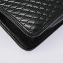 BALLY Hand Bag Leather Black Gold Auth bs18574-17