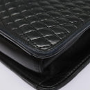 BALLY Hand Bag Leather Black Gold Auth bs18574-18