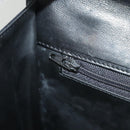 BALLY Hand Bag Leather Black Gold Auth bs18574-22