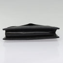 BALLY Hand Bag Leather Black Gold Auth bs18574-5