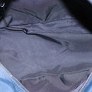 BURBERRY Nova Check Hand Bag Nylon Blue Silver Auth bs18587-11