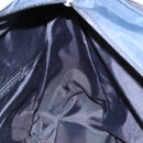 BURBERRY Nova Check Hand Bag Nylon Blue Silver Auth bs18587-17