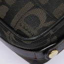 Burberrys Shoulder Bag Canvas Gold Black Auth bs18589-10