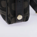 Burberrys Shoulder Bag Canvas Gold Black Auth bs18589-17