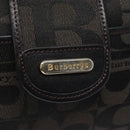 Burberrys Shoulder Bag Canvas Gold Black Auth bs18589-18